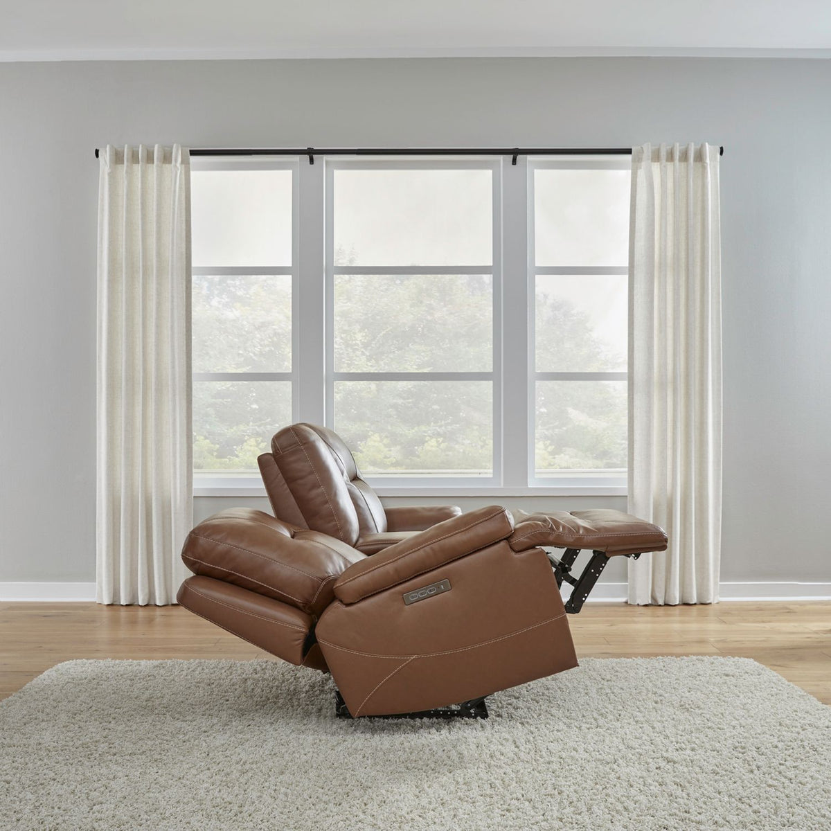 Cameron - Loveseat With Console P3 & ZG - Dakota Saddle
