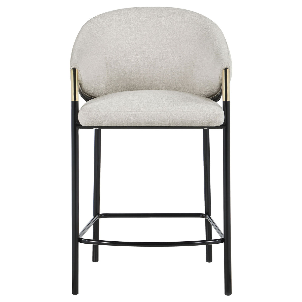 Chadwick Fabric Upholstered Counter Chair Beige (Set of 2)