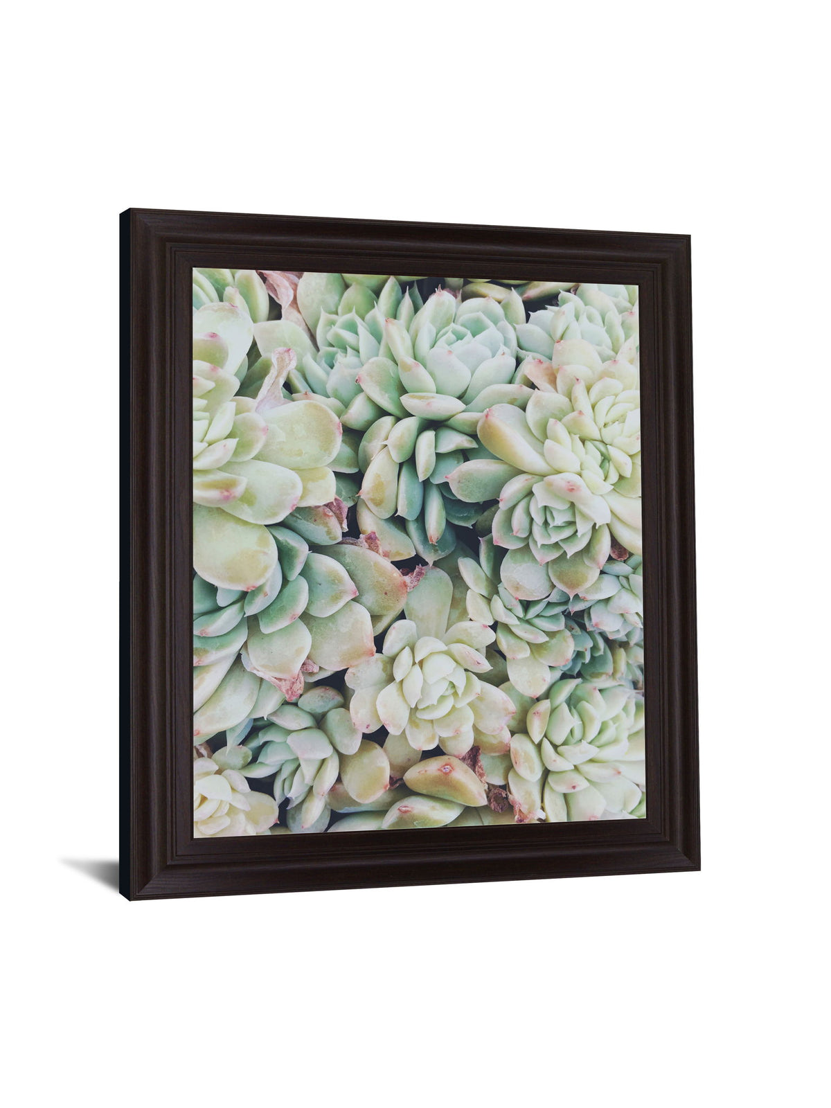 Verdant Rosette Cluster - 28" x 34" Framed Wall Art - Green