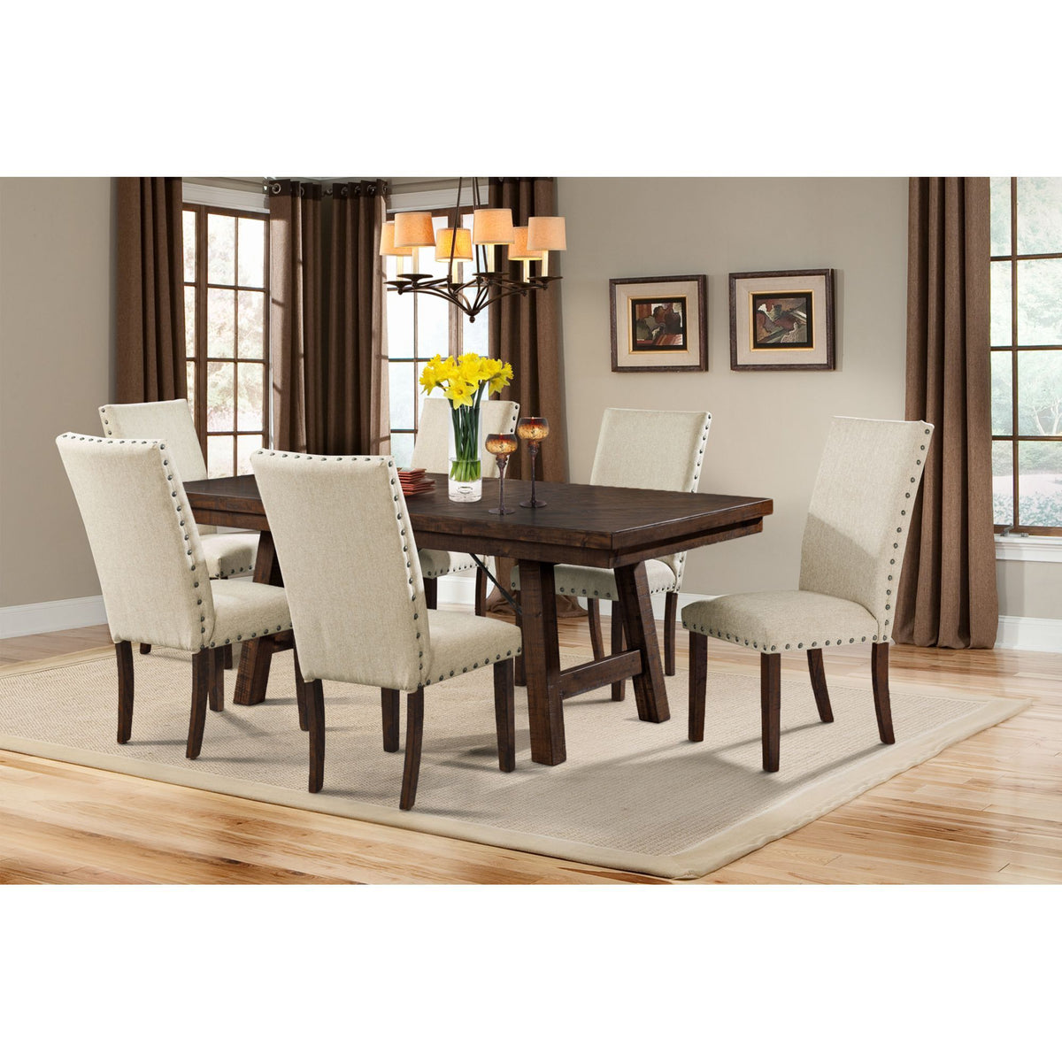 Jax - Upholstered Side Chair (Set of 2) - Cream