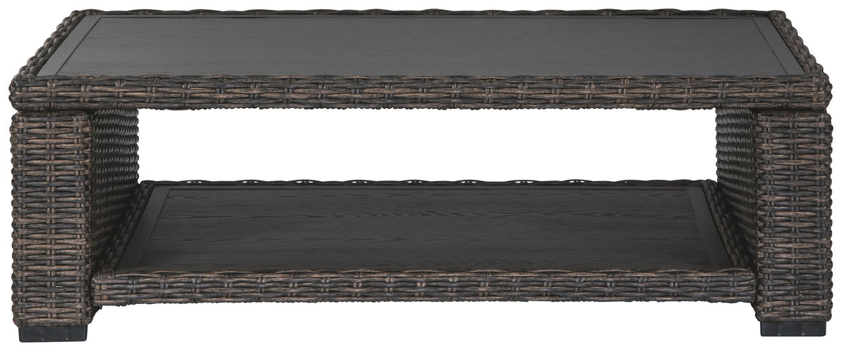 Grasson Lane - Rectangular Cocktail Table - Brown