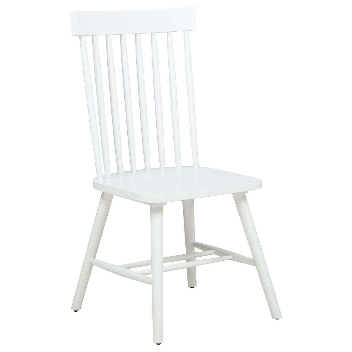 Andrews Windsor Spindle Back Dining Side Chair White (Set of 2)
