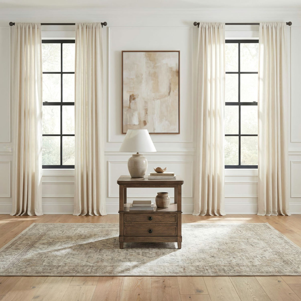 Artisan Home - 1 Drawer End Table - Sienna Stone