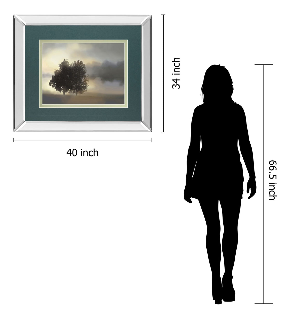 Misty Morning By Nan - Framed Print Wall Art - Dark Gray