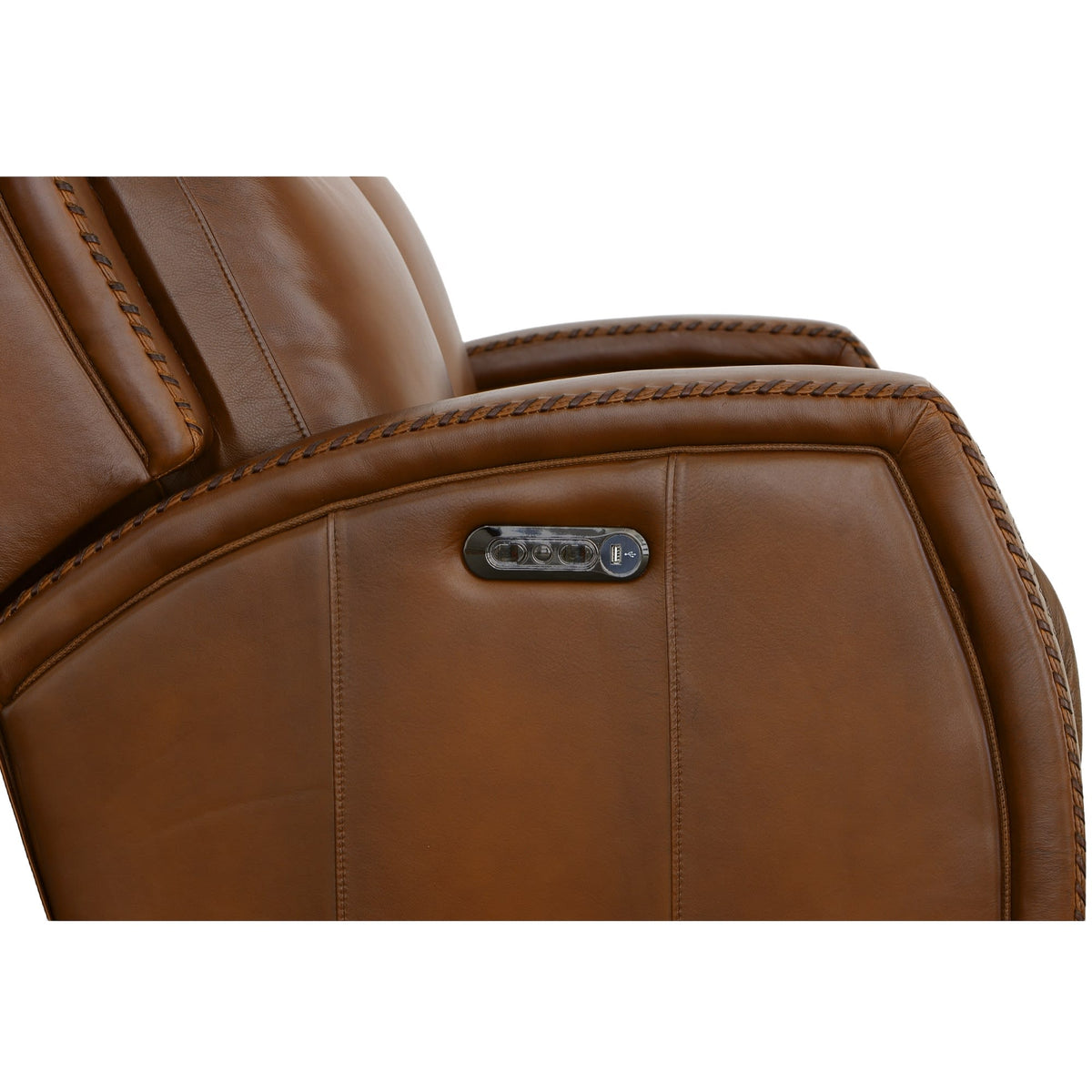 Flexsteel Mustang Power Loveseat with Power Headrest