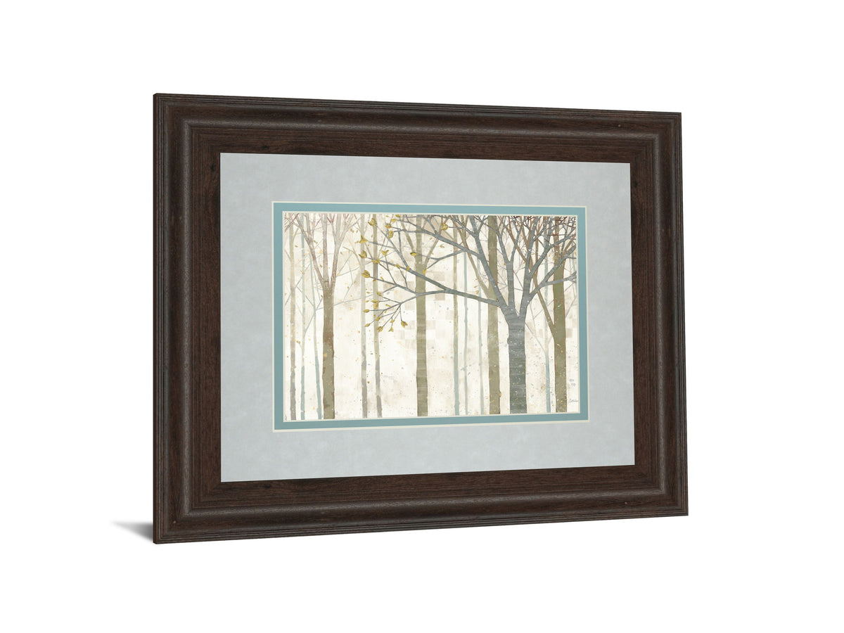 In Springtime No Border By Katherine Lowell - Framed Print Wall Art - Beige