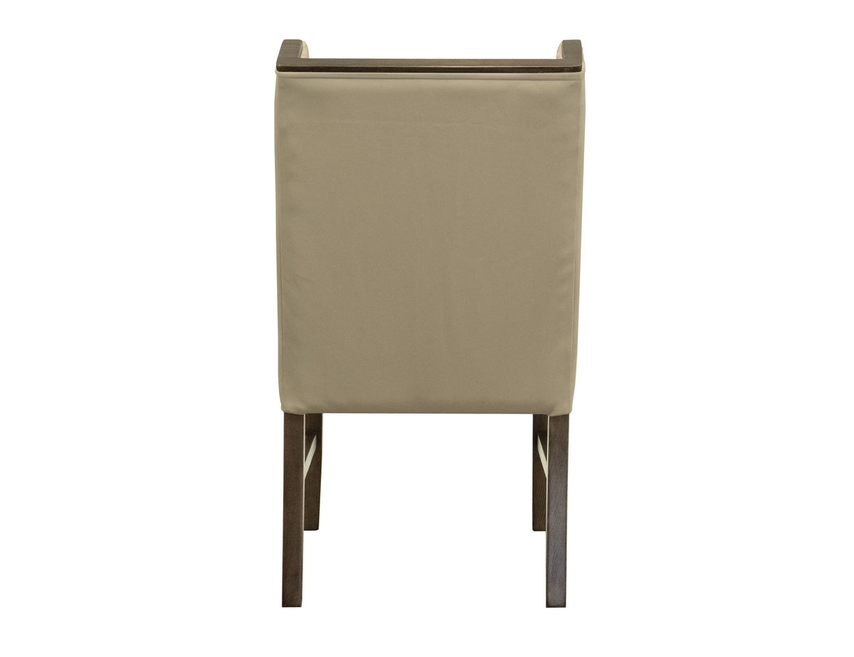 Silver - Upholstered Chair (Set of 2) - Ivory / Brown