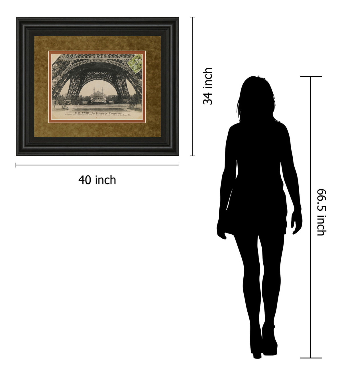 La Base De La Eifel By Wild Apple Studio - Framed Print Wall Art - Light Brown