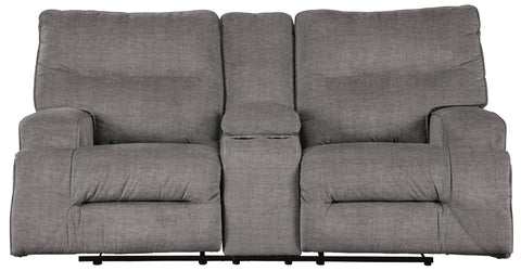 Coombs Charcoal Reclining Loveseat