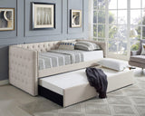 Trina Daybed in Gray And Ivory