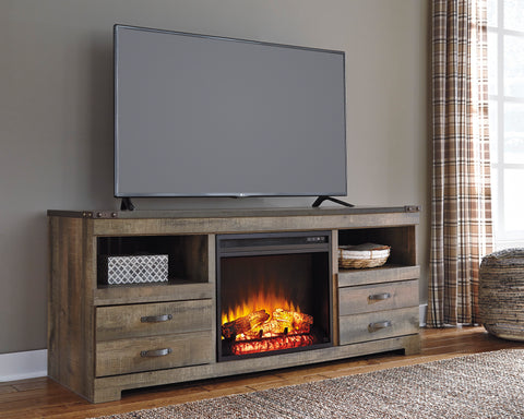 Trinell Large Fireplace TV Stand
