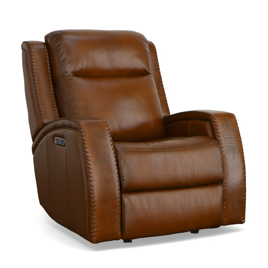 Flexsteel Mustang Power Gliding Recliner with Power Headrest