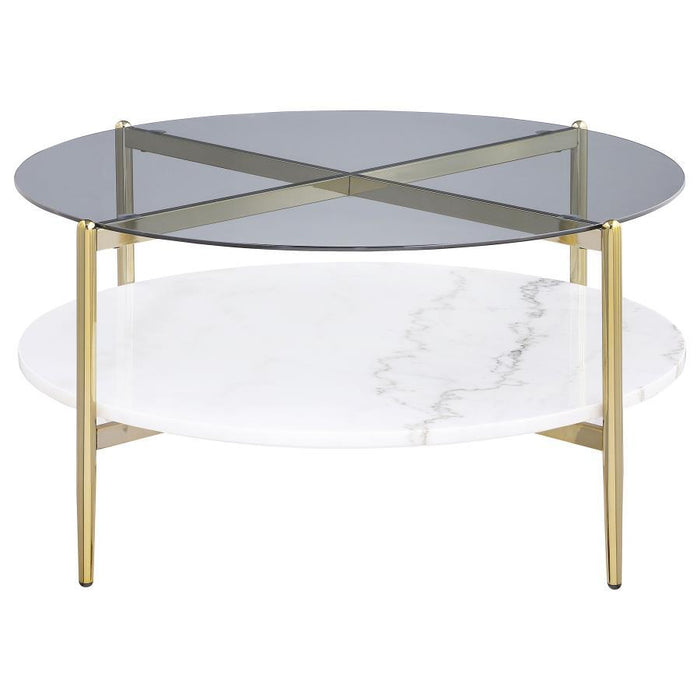 Jonelle - Round Glass Top Table
