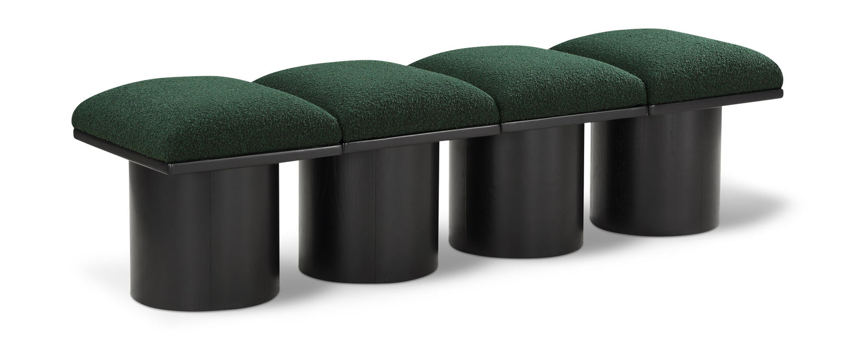 Pavilion - 4 Piece Modular Bench With Black Base