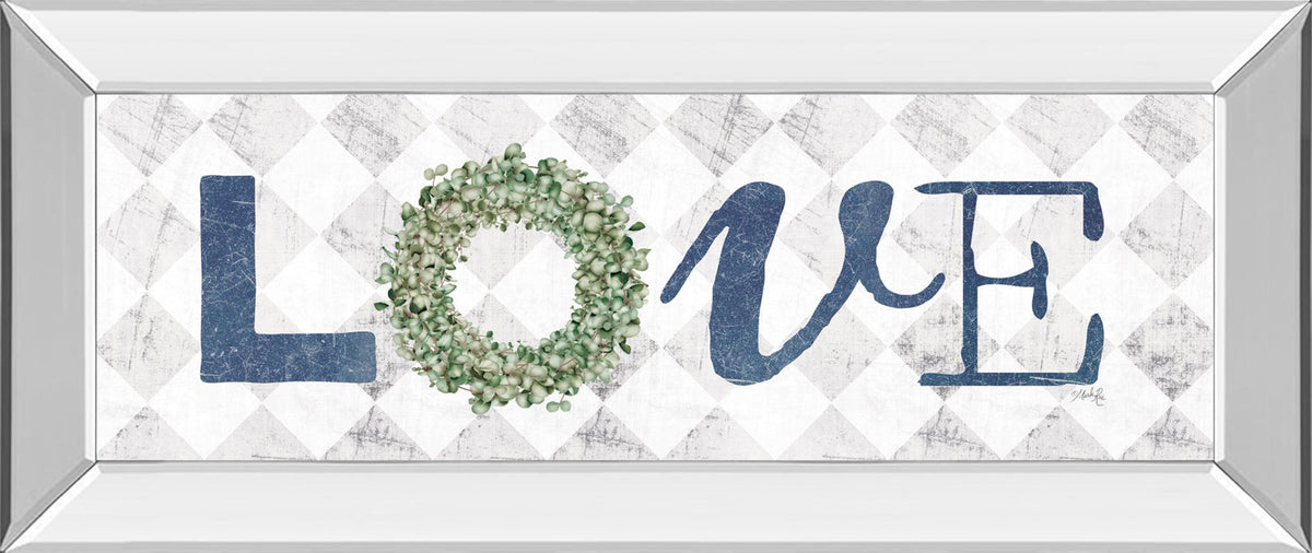 Love With Eucalyptus Wreath I By Marla Rae - Gray