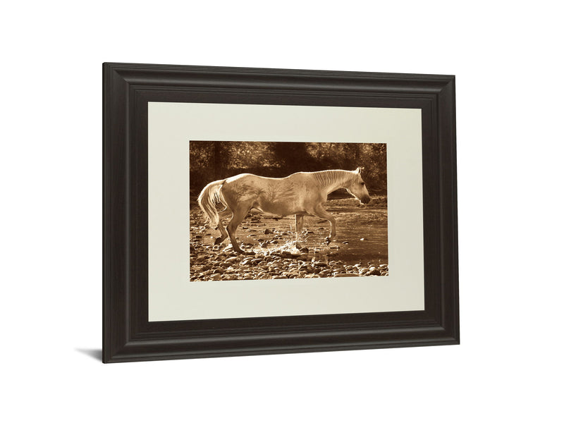 The Crossing By Wendy Caro - Framed Print Wall Art - Light Brown