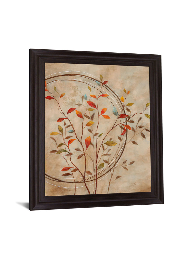 Serene Branch Dance - 28" x 34" Framed Wall Art - Beige