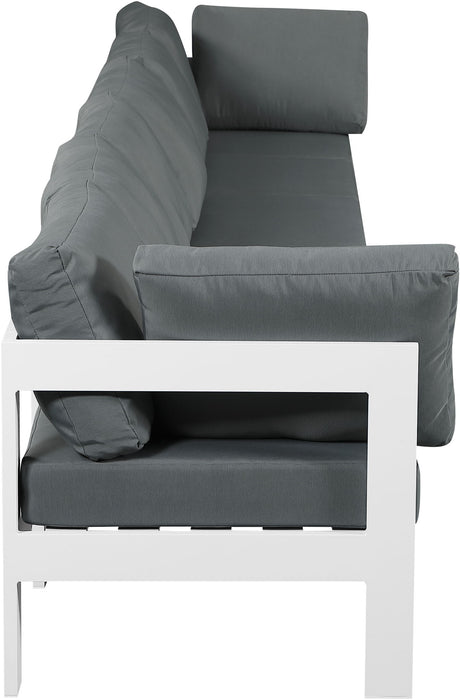 Nizuc - Outdoor Patio 6 Seat Modular Sofa With White Frame