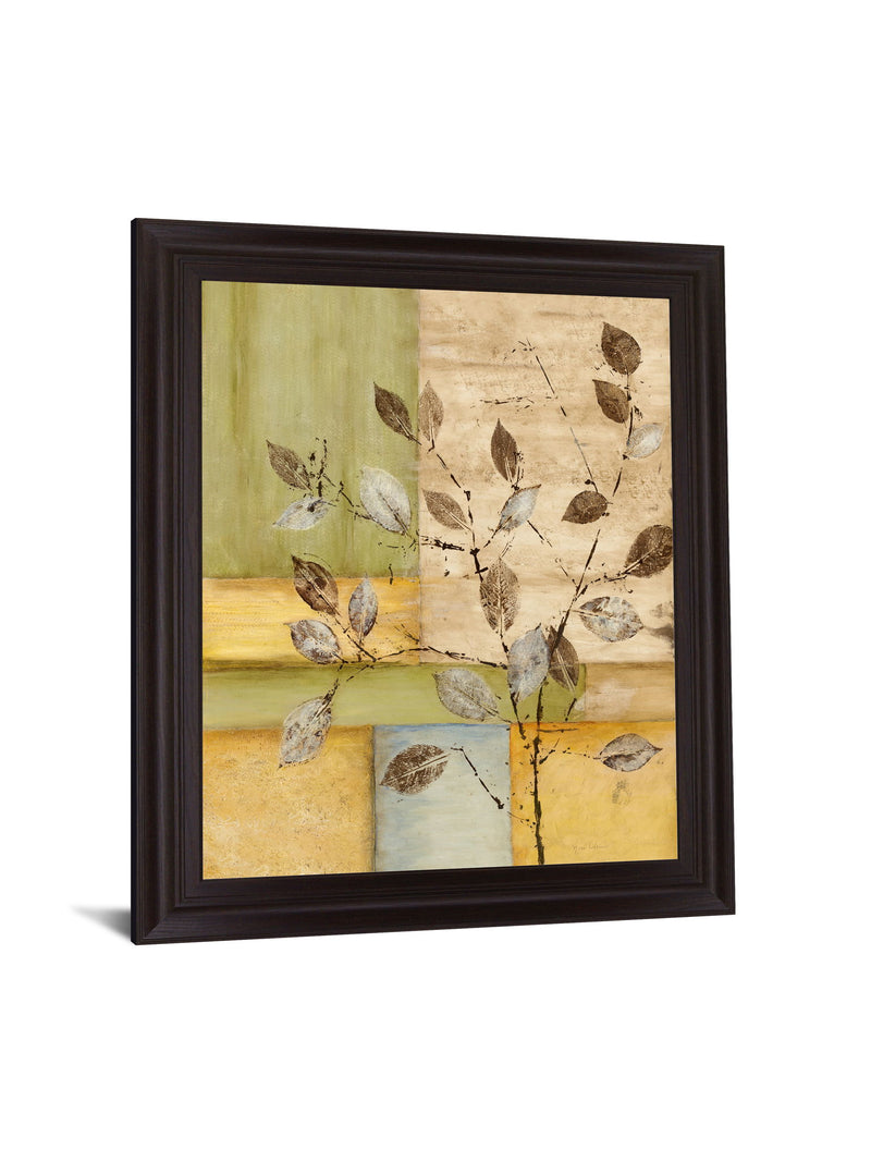Botanical Harmony - 28" x 34" Framed Wall Art - Green