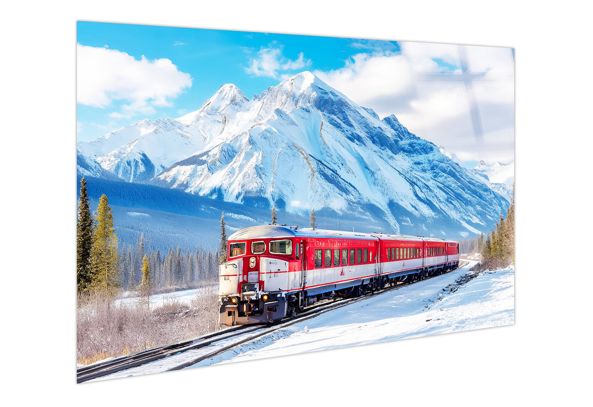 Winter Rail Passage Tempered Glass With Foil - Blue / Red