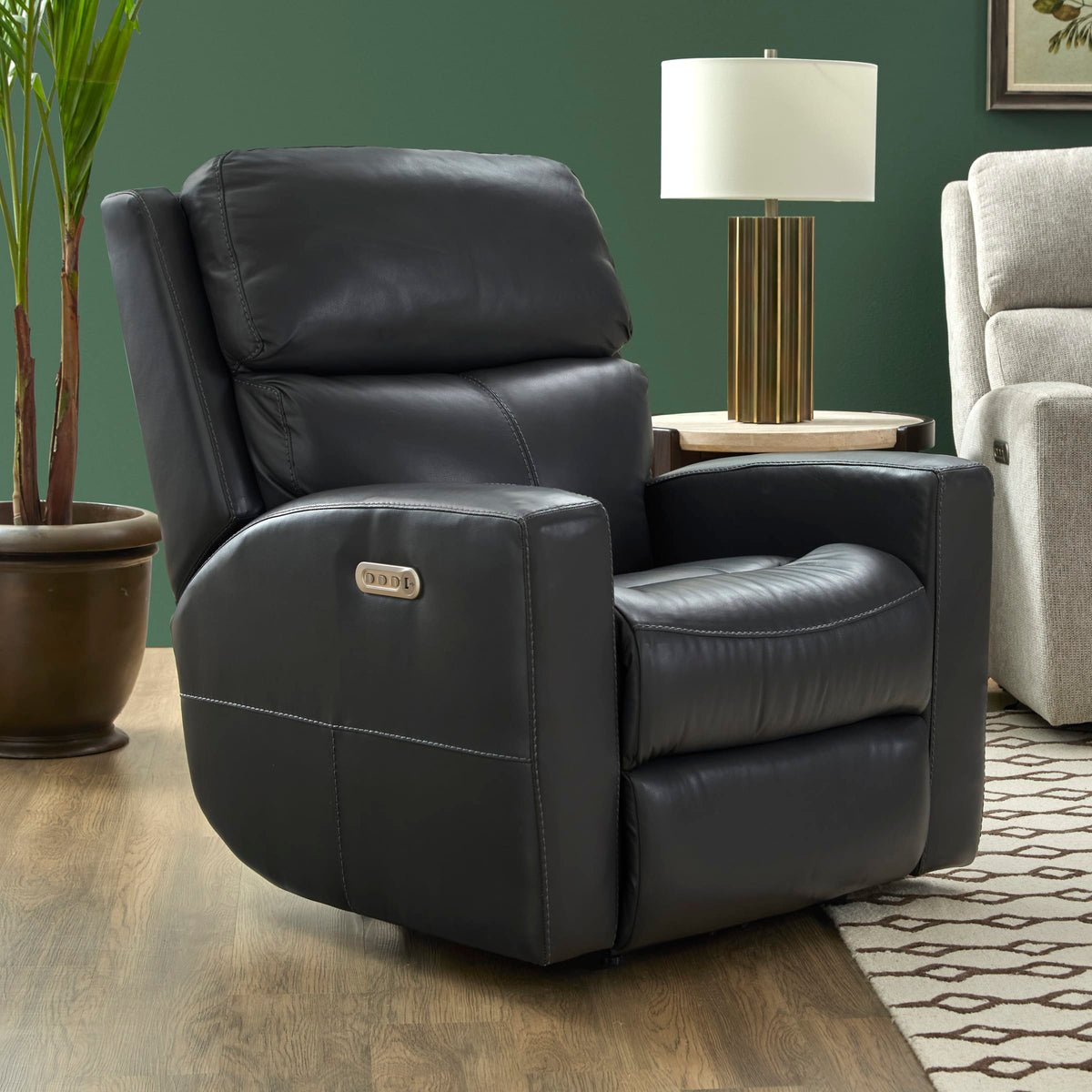Flexsteel Score Power Recliner with Power Headrest & Lumbar