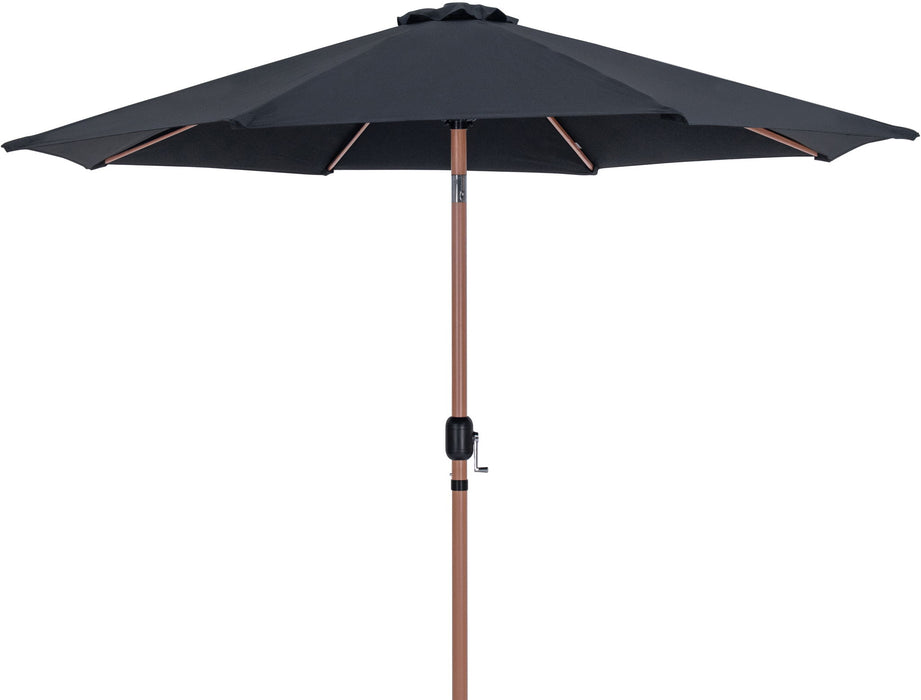 Fiji - Aluminum Patio Umbrella With Square White And Teak Base