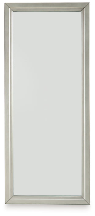 Evesen - Floor Standing Mirror With Storage - Champagne
