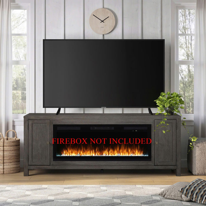 Fireplace TV Consoles - 78" Fireplace TV Console FTS - Dark Brown