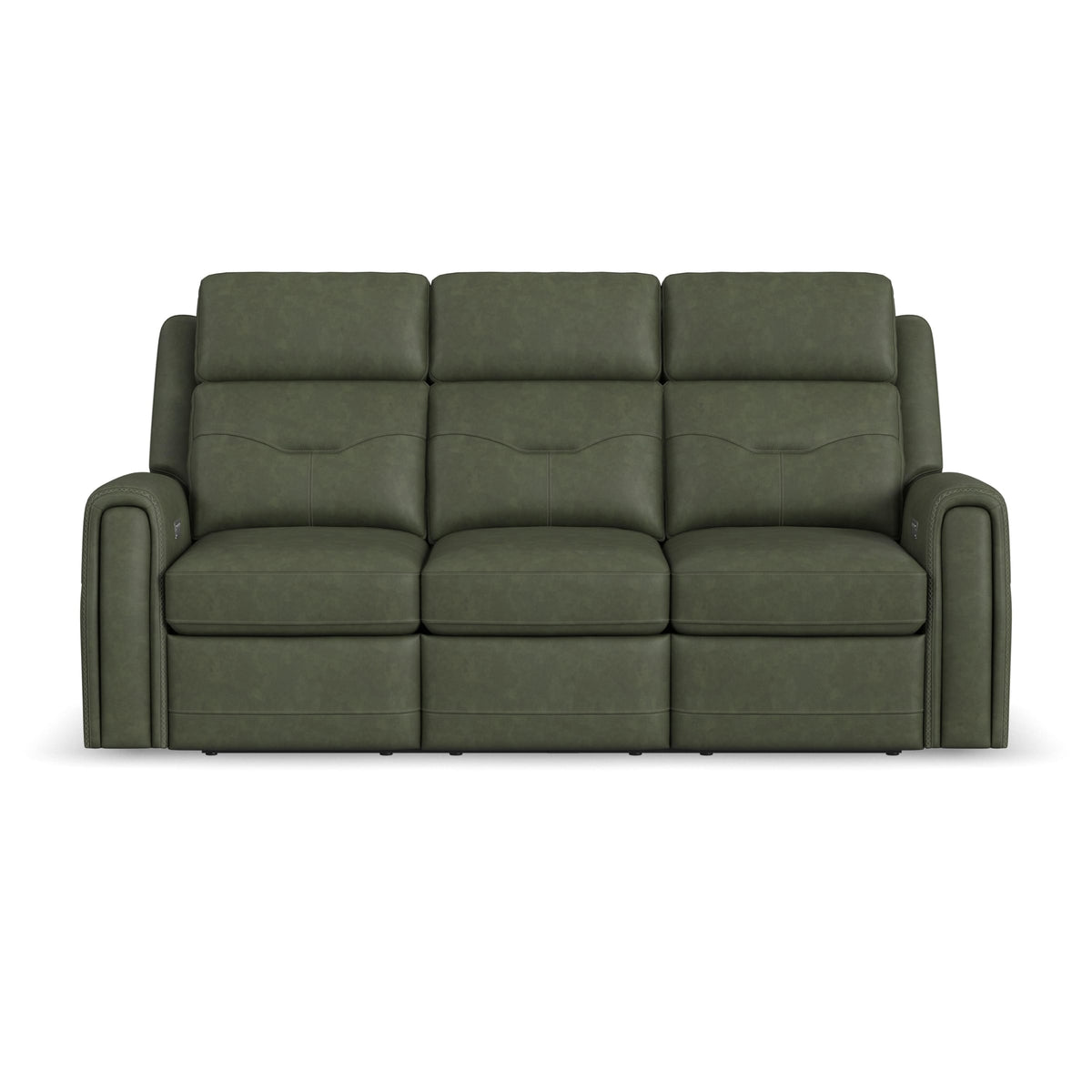 Flexsteel Felix Power Reclining Sofa with Power Headrest, Lumbar, Heat & Massage