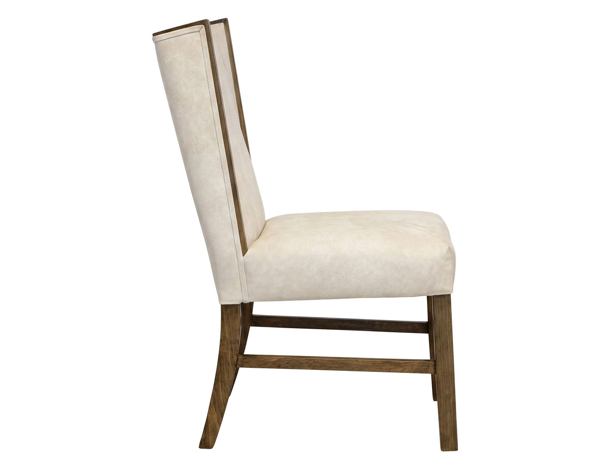 Silver - 39'' Upholstered Chair (Set of 2) - Ivory / Dark Brown