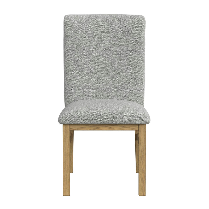 Portland - Square Back Dining Side Chair (Set of 2) - Natural / Gray