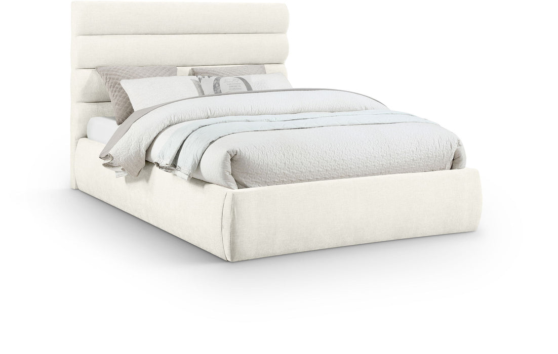 Adam - Chenille Fabric Bed With 52" Headboard