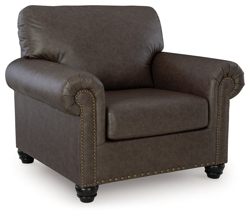 Roxmere - 2 Pc. - Chair, Ottoman - Umber