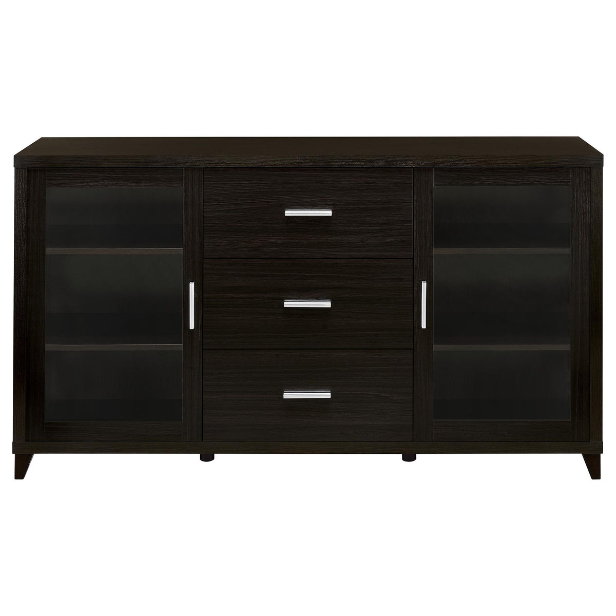 Lewes 2-door Engineered Wood 60-inch TV Stand Cappuccino