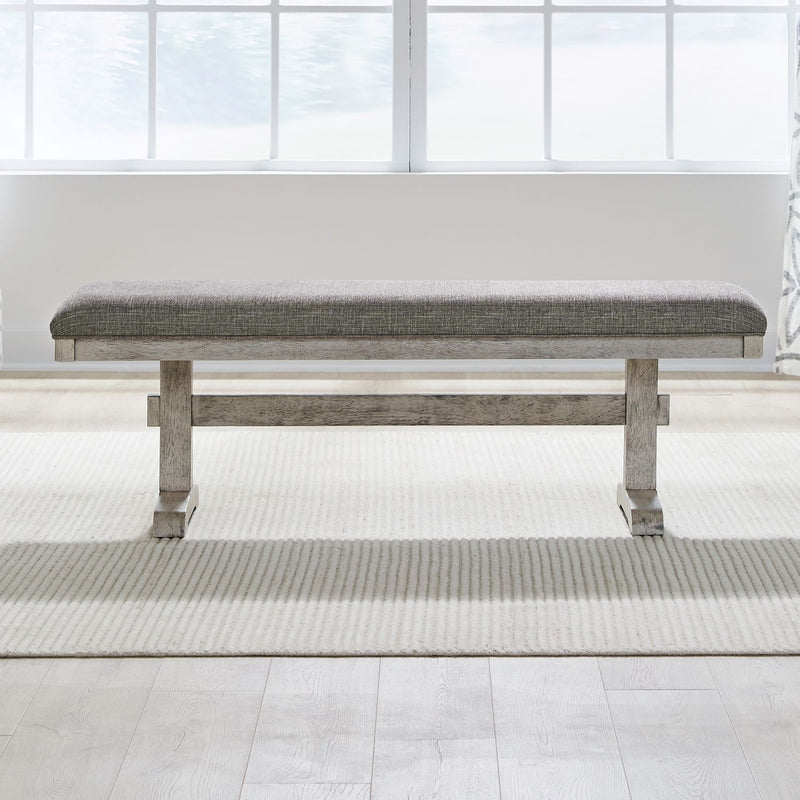 Hallendale - Upholstered Dining Bench - Gravel Wash