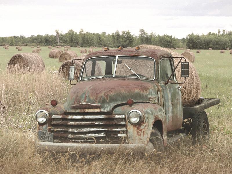 Hay Harvest By Lori Deiter - Green