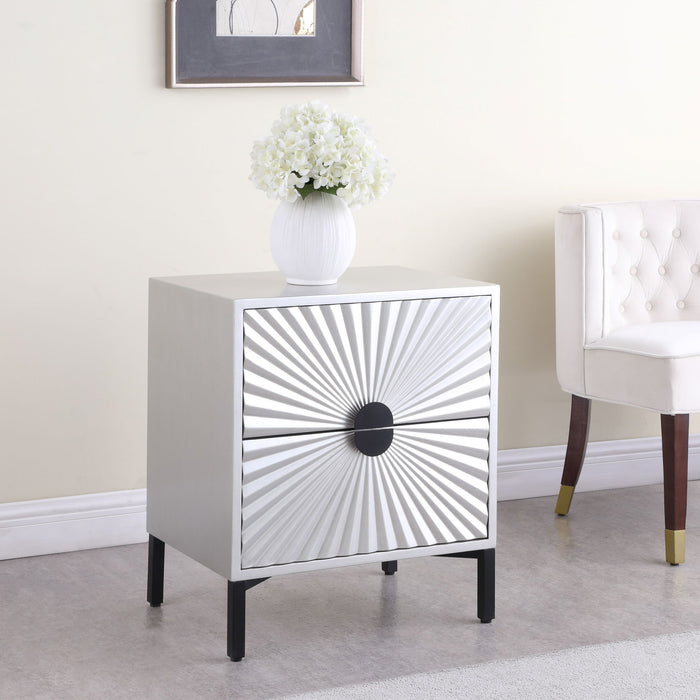 Glitz - Side Table - Antique Silver