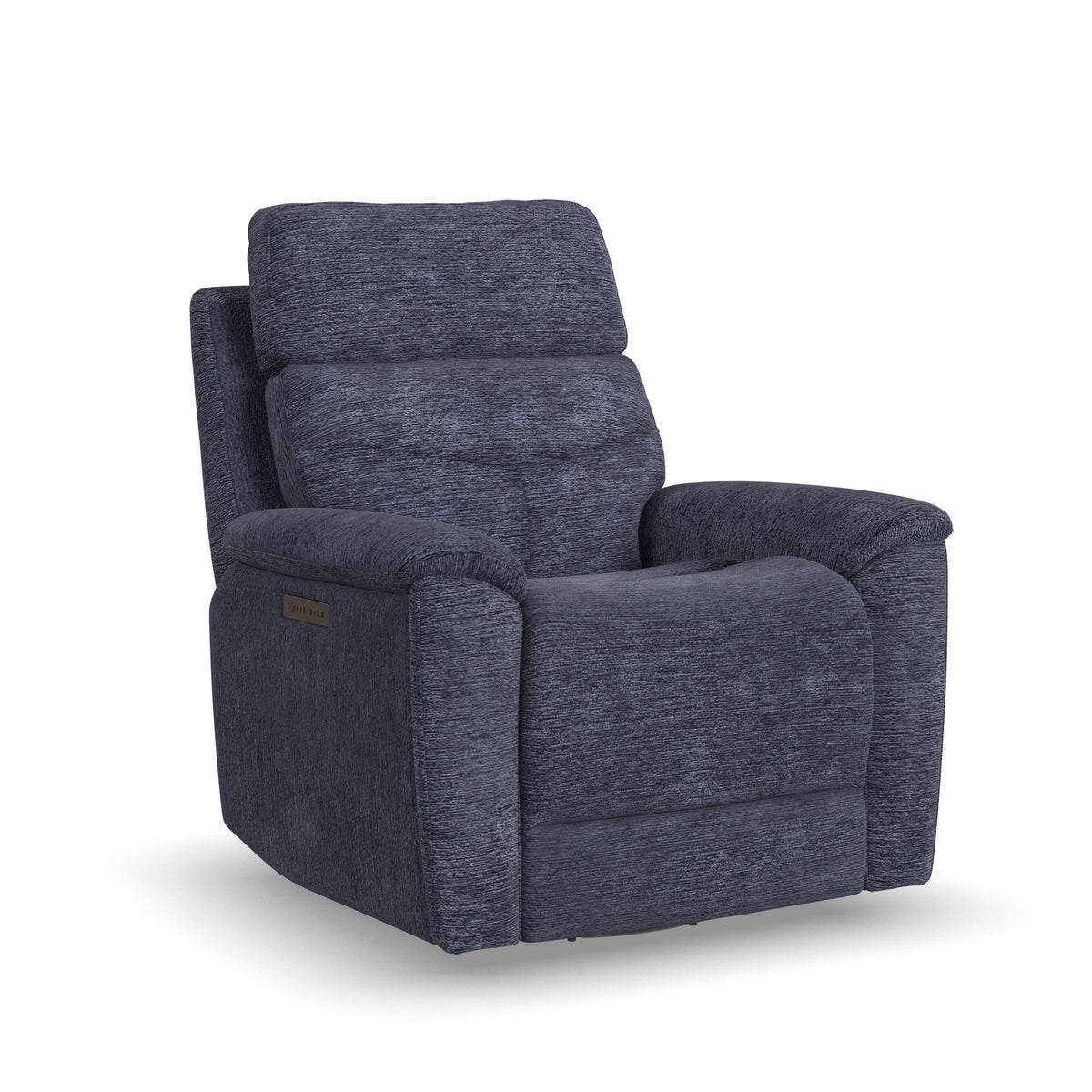 Flexsteel Refined Power Swivel Gliding Recliner with Power Headrest & Lumbar
