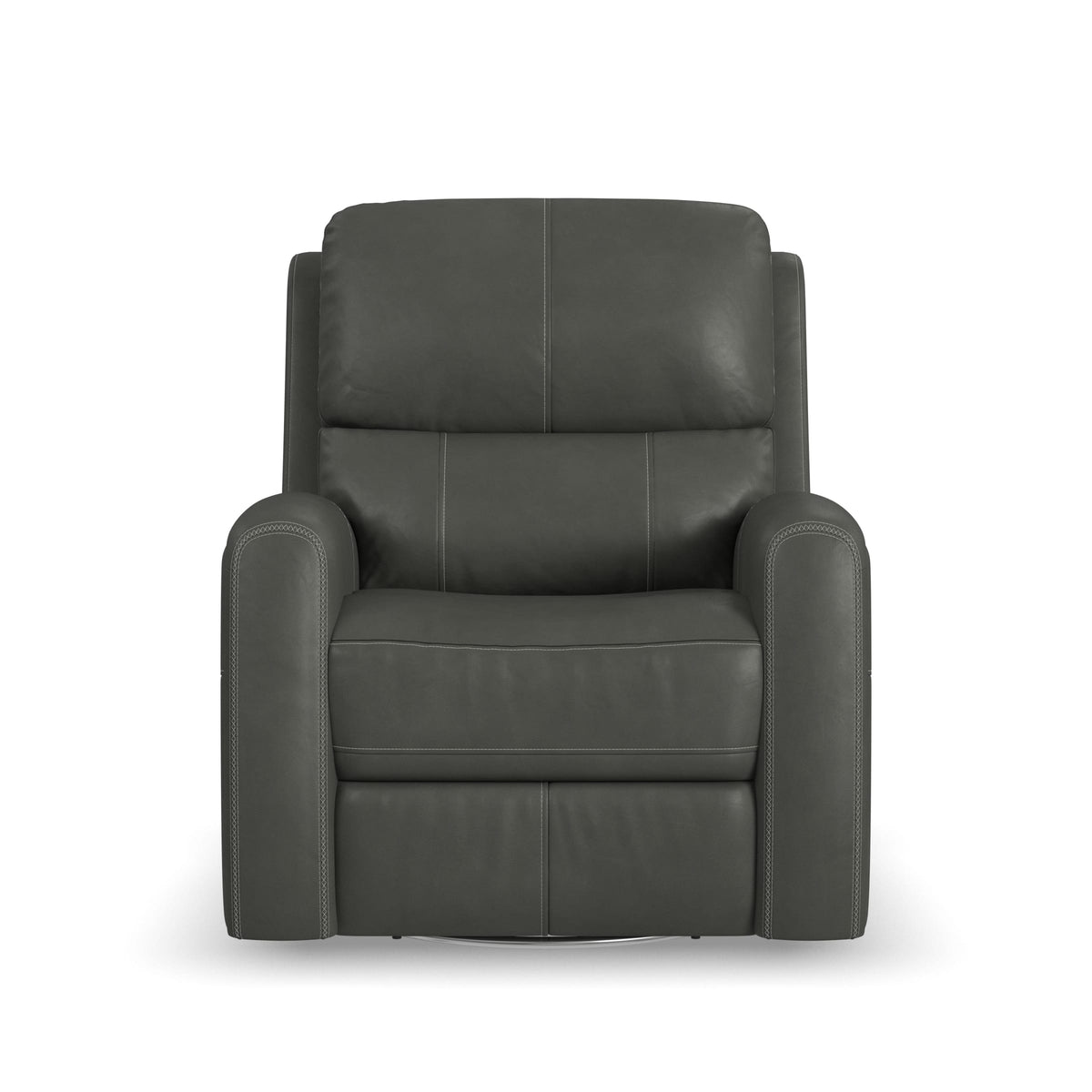 Flexsteel Linden Power Swivel Gliding Recliner with Power Headrest, Lumbar, Heat & Massage