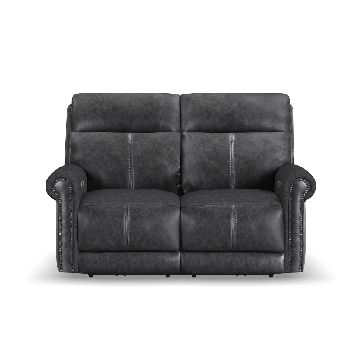 Flexsteel Alexander Power Reclining Loveseat with Power Headrest & Lumbar