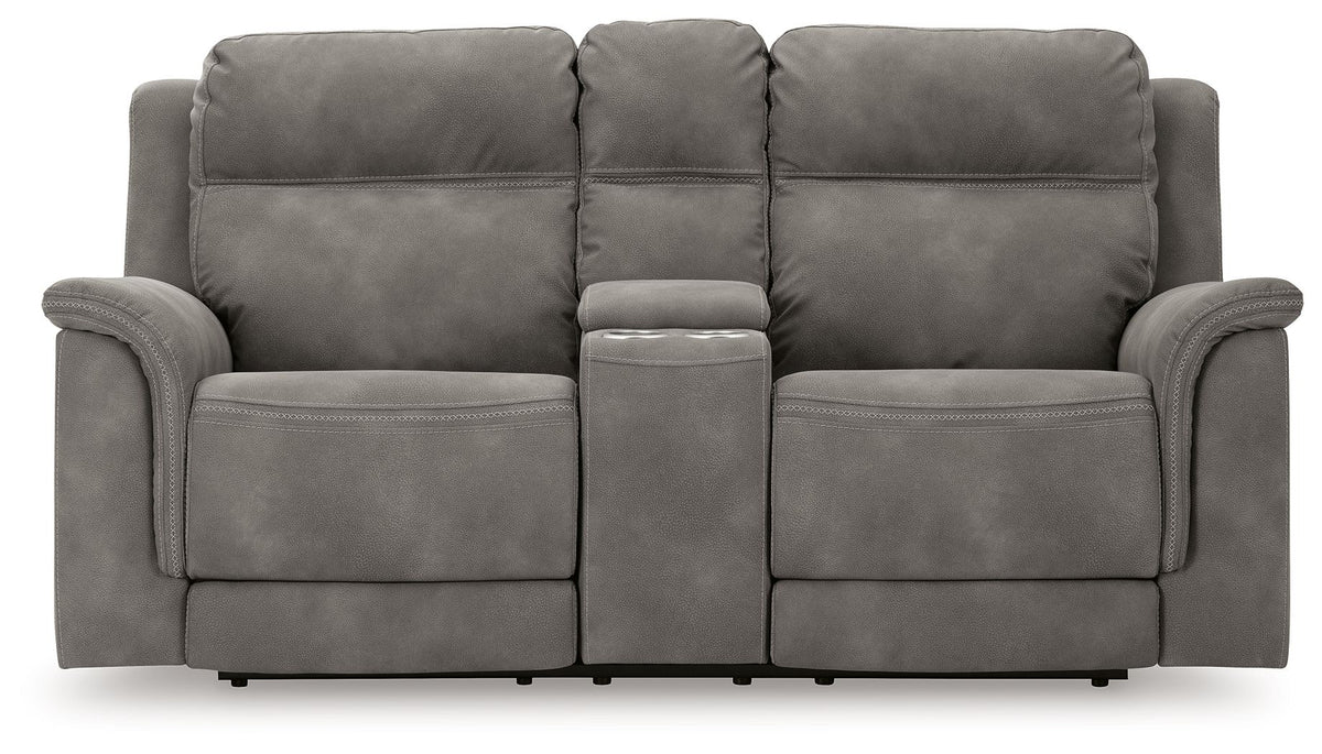 Next-Gen Durapella - Reclining Power Loveseat With Console