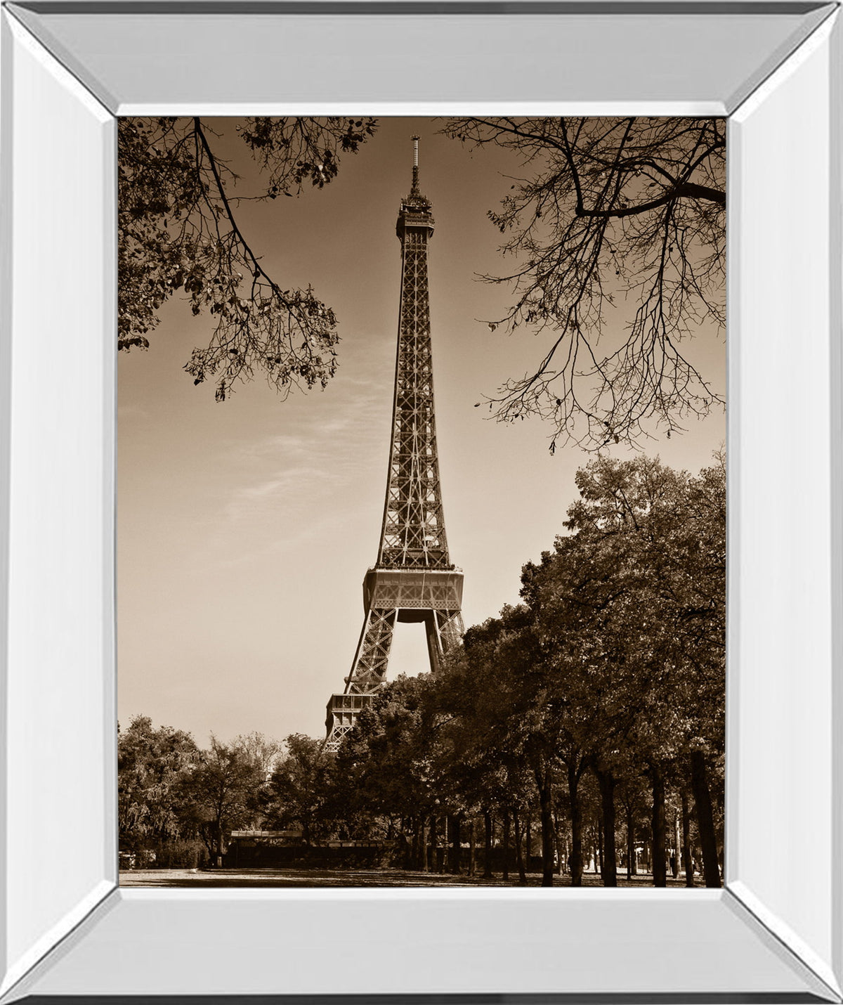An Afternoon Stroll-pari By Maihara - Mirrored Frame Real Glass - Light Brown