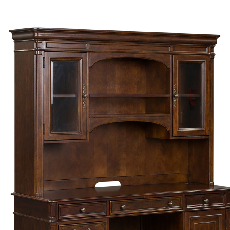 Brayton Manor - Jr Executive Credenza Hutch - Cognac