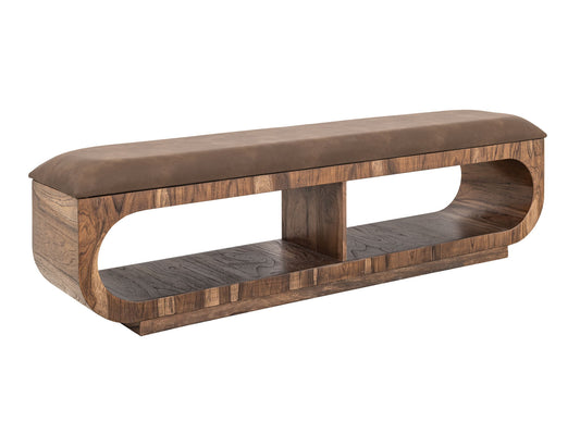 Balam - Upholstered Bench - Light Brown