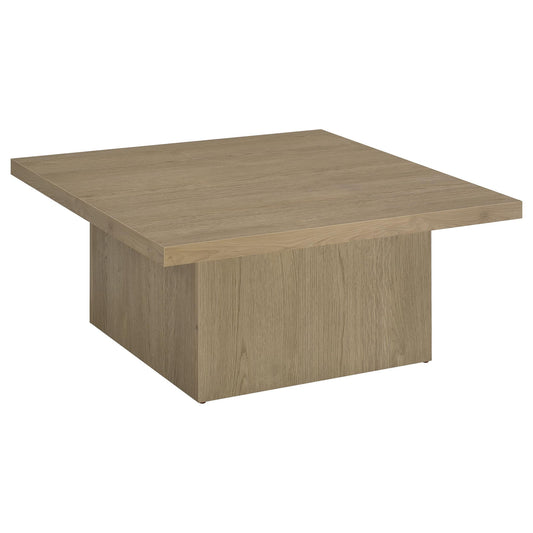 Devar Square Engineered Wood Cocktail Coffee Table Latte