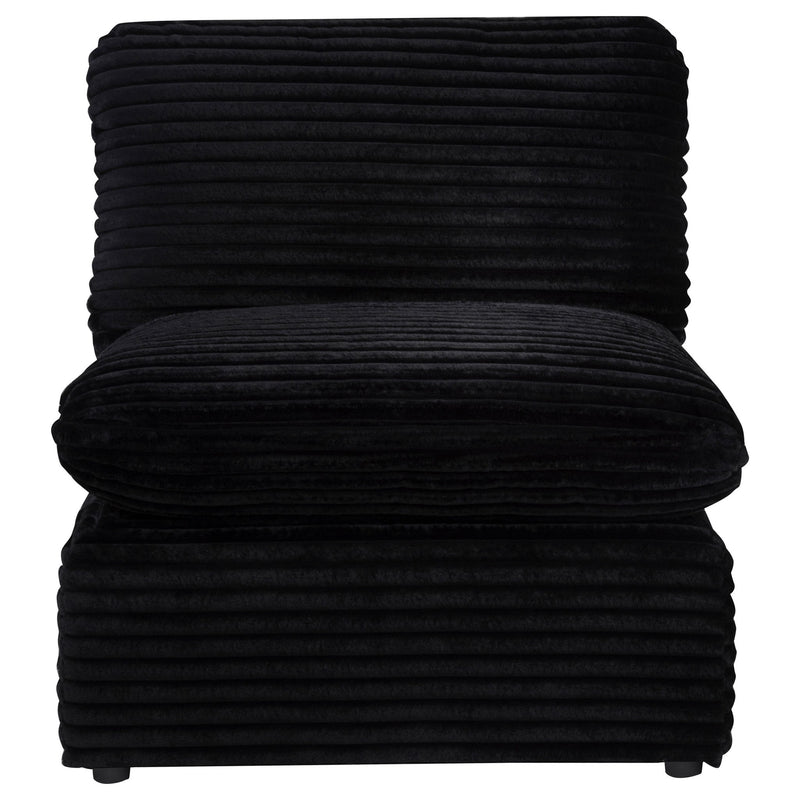 Collins Modular Armless Chair Black