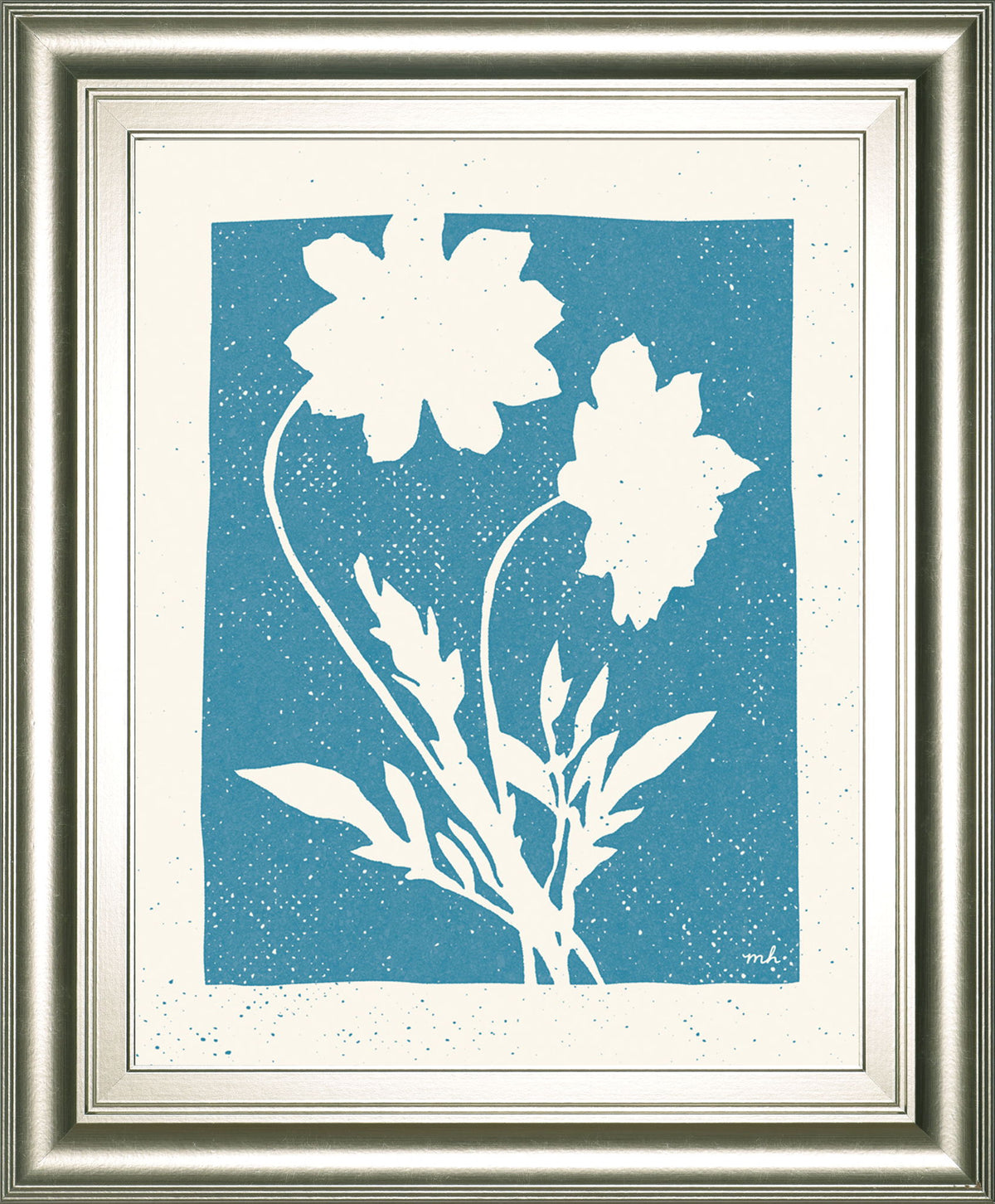 Joyful Spring I By Moira Hershey - Framed Print Wall Art - Blue