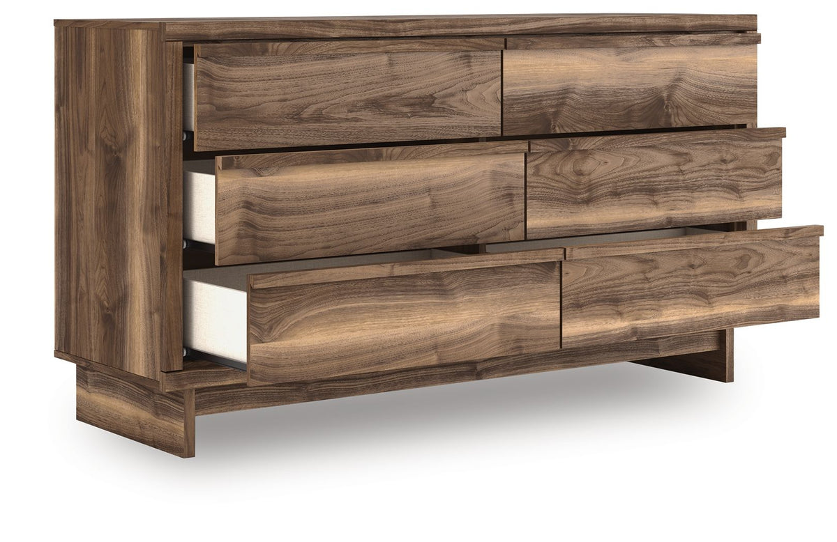 Chirason - Six Drawer Dresser - Brown