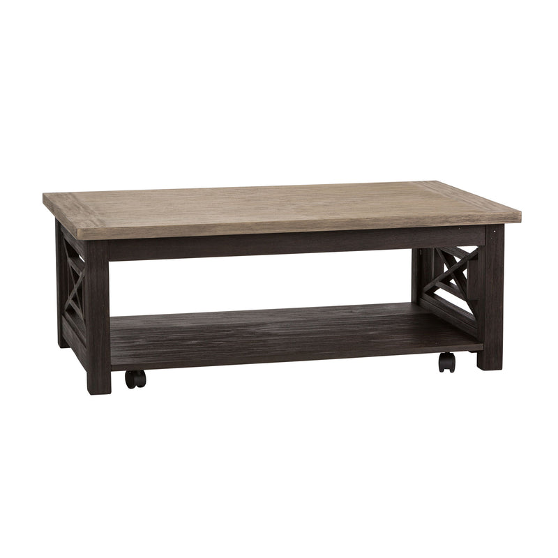 Heatherbrook - Cocktail Table - Charcoal & Ash