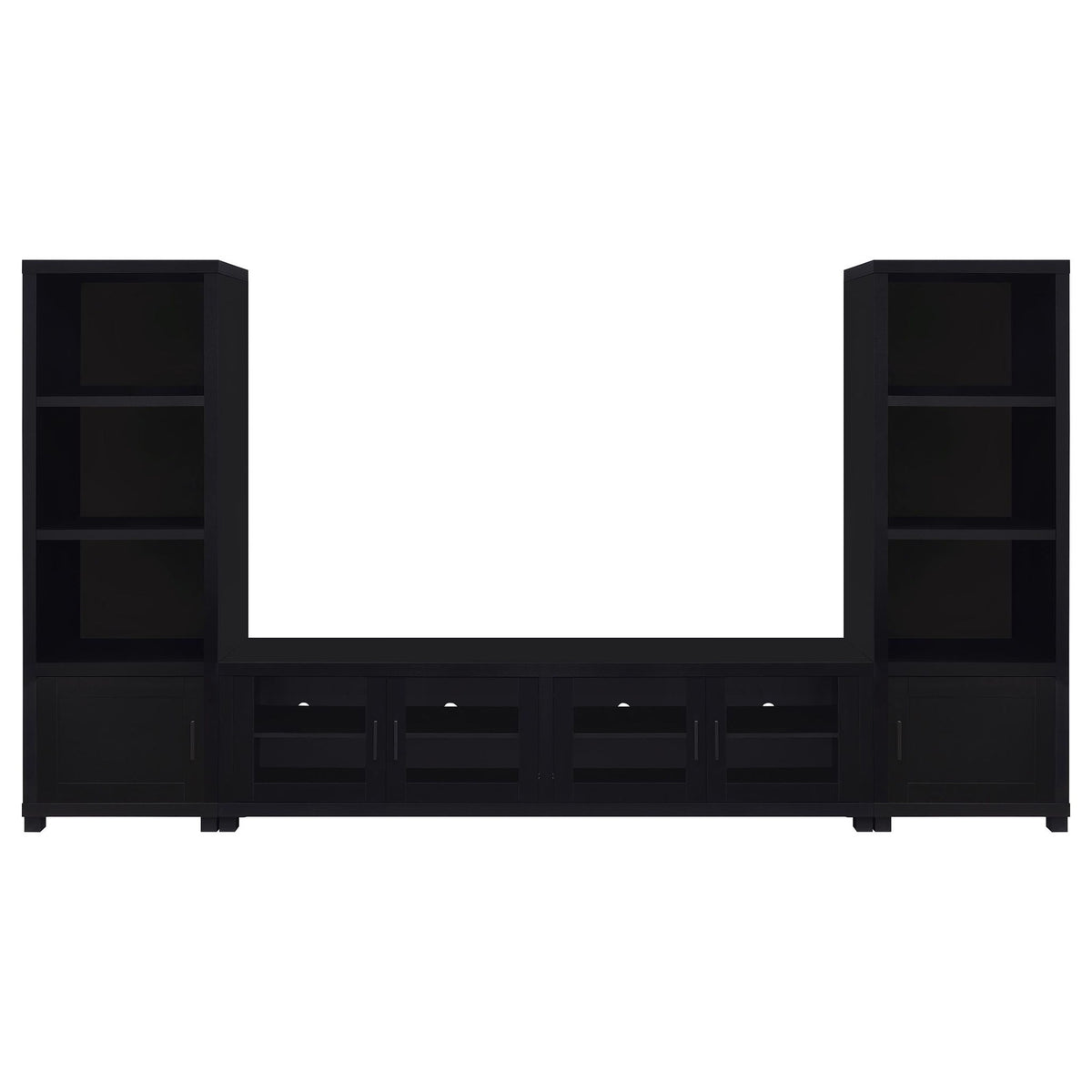 Jupiter 3-piece Entertainment Center 79-inch TV Stand Black